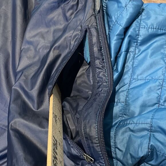 Patagonia Primaloft Nano Puff Jacket Mens 2XL Blue Full Zip Lightweight XXL Coat - Picture 9 of 14